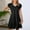 B293 Black sundresses for women clearance under $5, variant on Women Dresses Xqxayjr 2025 Summer Casual Dress for Women Ruffle Short Sleeve V Neck Tiered A Line Trendy Wedding Guest Dresses Flowy Swing Solid Color Midi Beach Party Dress