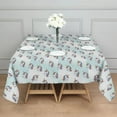 thumbnail image 3 of Light Blue Cartoon Unicorn Head Pattern Square Tablecloth,Waterproof Square Table Cover,Wipeable Spillproof Washable Table Cover for Home Kitchen Party Decor 42"X42"(107x107cm), 3 of 6