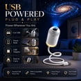 thumbnail image 6 of Galaxy Projector Night Light, 2-in-1 5D Holographic Star Ocean Projector, 360° USB Ceiling Lamp with 12 Films, 6 of 6