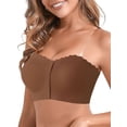 thumbnail image 3 of Spencer Push Up Strapless Bras for Women Supportive Bandeau Bra Non Slip No Underwire Padded Bra with Front Buckle, Size S-XL, 3 of 11