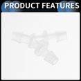 thumbnail image 3 of Automotive Vacuum Tubing Connector, 7/32" Car Y Shaped 3 Way Vacuum Line Fittings Plastic Translucent, 5 Pcs, 3 of 7