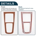thumbnail image 5 of Unique Bargains Center Console Panel Faux Leather Sticker for Mercedes-Benz GLA / GLB / EQA / EQB 20-24 Central Control Gear Shift Panel Cover Interior Trim Brown, 5 of 6