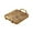 Gold-1, variant on Durable PVC Serving Tray with Armrest, 13.39x8.27x0.78in, Ideal for Home, Parties, and Picnics