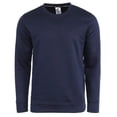 thumbnail image 4 of Adidas Men's Essential Fleece Pullover Crew Neck Sweatshirt � Navy/White (XL), 4 of 11