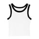 thumbnail image 2 of Blusa de poliéster para mujer, de moda, informal, de color liso, con tirantes, almohadillas para el pecho y la espalda, chalecos y tops moldeadores., 2 of 4