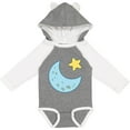 thumbnail image 3 of Inktastic Moon and Star Boys or Girls Long Sleeve Baby Bodysuit, 3 of 5