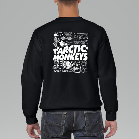 Arctic Monkey Album Lyrics 2024 Tour SWEATSHIRT, for men & women, up to size 5XL.