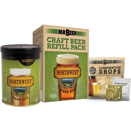 Mr. Beer Northwest Pale Ale Craft Beer Refill Kit, Contains Hopped Malt Extract Designed for Consistent, Simple and Efficient