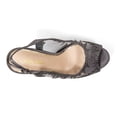 thumbnail image 4 of Lady Couture Mesh Slingback Platform With Stones, Pewter, 38, 4 of 4
