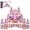 5.5cm Flat Magnetic Tiles - Castle - 58pcs, variant on Pink Castle Magnetic Tiles Building Set 58/90 PCS STEM Construction Gift for Girls and Boys