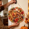 thumbnail image 4 of OVFUIZ Fall Diamond Art Painting Kits for Adults Pumpkin Sunflower Acrylic Window Hanging Decor DIY Sparkling Ornament Autumn Home Decoration, 4 of 5