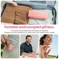 thumbnail image 7 of Pill Organizer 2 Times a Day, 7 Day Pill Box AM PM, Weekly Daily Medicine Organizer for Travel, Medication Container for Vitamins & Supplements (Light Pink), 7 of 7