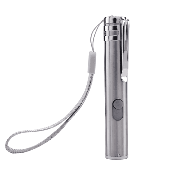 HIBIBUD Laser Pointer,Stainless Steel Material Cat Laser Pointer Toy,Laser Led Light Source Lazer for Cats,9.5cmx1.5cm