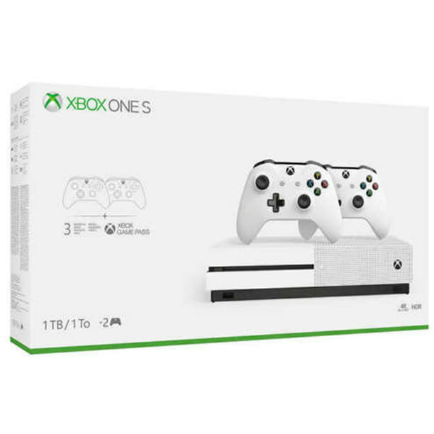 bestellen wandelen BES Microsoft Xbox One S 1TB with Two Controller Bundle, White - Walmart.com
