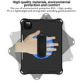 thumbnail image 4 of Dteck Case for iPad Pro 11-inch 3rd Generation/Pro 11" 2020/2018,Shockproof EVA Hybrid Hand Pull 360 Rotatable Kickstand Cover for iPad Air 4th Gen 10.9" with Adjustable Shoulder Strap,Black+Blue, 4 of 6