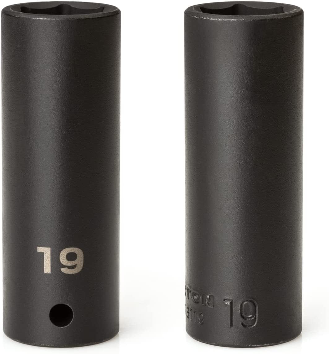 TEKTON 1/2 Inch Drive Deep 6-Point Impact Socket Set with Case, 31-Piece (8 - 38 mm) | SID92335
