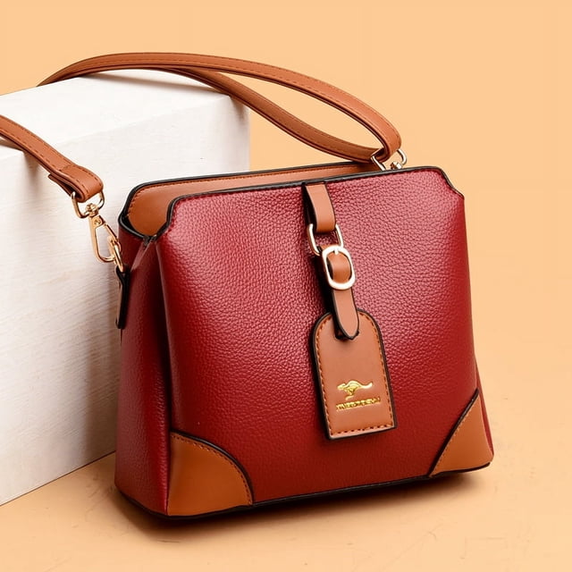 Bolso de hombro de piel sintética de marca GEEK para mujer, bandolera tipo cubo, de lujo, tipo bandolera.