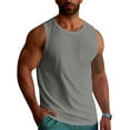 thumbnail image 5 of Men's Sports Fitness Vest Casual Training Breathable Sleeveless Undershirt for Active Elastic Design Comfortable Wear Mens T-Shirts Graphic Red Neck Pack Of 10, 5 of 5