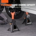 BENTISM Jack Stand 3T (6,000 lbs) Capacity Steel Adjustable Low Profile Auto Car Jack Stands for