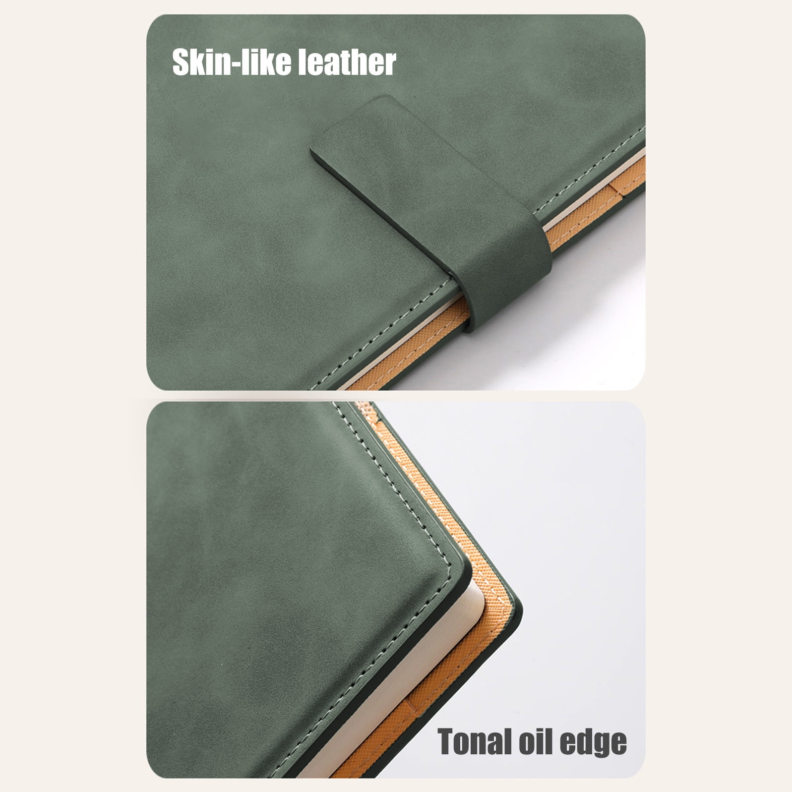 Magnetic Closure Notebook, 8.54x5.8 In, A5 Thickened Cover, for Office, Business, Conference, Meeting Notes