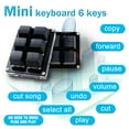 thumbnail image 3 of 6 Keys Blacks Keypad Mini Keyboards Copy And Paste Z2T3 Custom Z9X1 H0P3 F3U5, 3 of 7