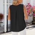 thumbnail image 6 of Sngxgn Womens Tank Tops V Neck Casual Sleeveless Camisole Blouses Summer Basic Tank Shirt(Black,S), 6 of 6