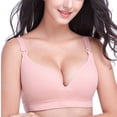 thumbnail image 1 of Nursing Bra For Pregnant Women Pregnancy Maternity Bra Breastfeeding Lactation Maternal Underwear Things Bras Maternity Clothes Pink M, 1 of 9