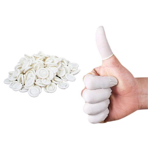 200PCS Disposable Latex Finger Cots,Medium Size, Fingertip Protector Gloves for Electronics Repair, Crafts, Medical Use & Industrial Applications,Thumb Covers for Finger Protection