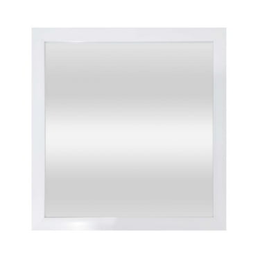 Mainstays 16x16 White Framed Small Decorative Wall Mirror for Bathroom or Living Room