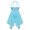 Blue, variant on Aislor Kids Girls Lyrical Mock-Neck Sequins Wrap Skirt Ballet Dance Dress Contemporary Leotard Dancewear