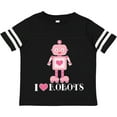 thumbnail image 3 of Inktastic Robotics I Love Robots Girls Girls Toddler T-Shirt, 3 of 5
