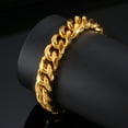 thumbnail image 6 of Jewelry Men Bracelet Cuban links & chains 14K Yellow Gold Bracelet for Bangle Male Accessory, 6 of 10