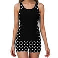 thumbnail image 4 of Gamivast Tankini Swimsuits for Women Two Piece Bathing Suits with Shorts Tummy Control High Neck Athletic Swimwear Modest Beachwear Holiday Vacation Outfits, 4 of 9