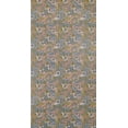 thumbnail image 3 of Dundee Deco Peel and Stick Self Adhesive Removable Wallpaper - Floral Printed Aegean Blue, White, Peach Pink Meadow Flowers , 18 ft x 18 in, 3 of 4