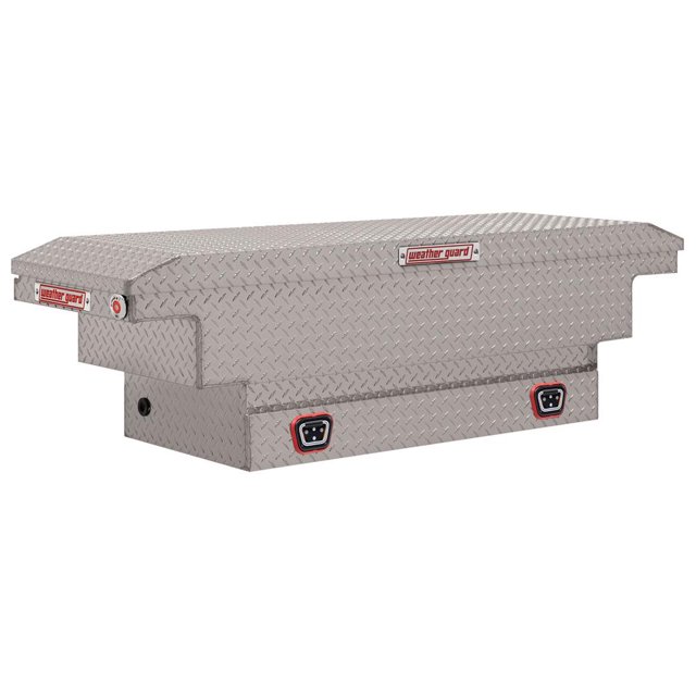 Weather Guard Tool Box 131-0-04 Crossover; Low Profile; Single Lid; Powder Coated; Clear; Aluminum; 8 Cubic Feet Capacity
