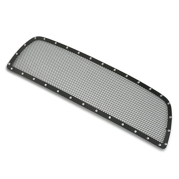 APS Compatible with Toyota Tundra 2007-2009 Main Upper Stainless Steel Black Mesh Rivet Studs Front Grill Grille Insert TL5464H