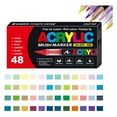 thumbnail image 2 of Acrylic Markers for Coloring Books Straight Liquid 360° Adjustable Soft Tip High Pigment Strong Coverage Nylon Fiber Head for Paper Glass Stone Cloth Wood, 2 of 8