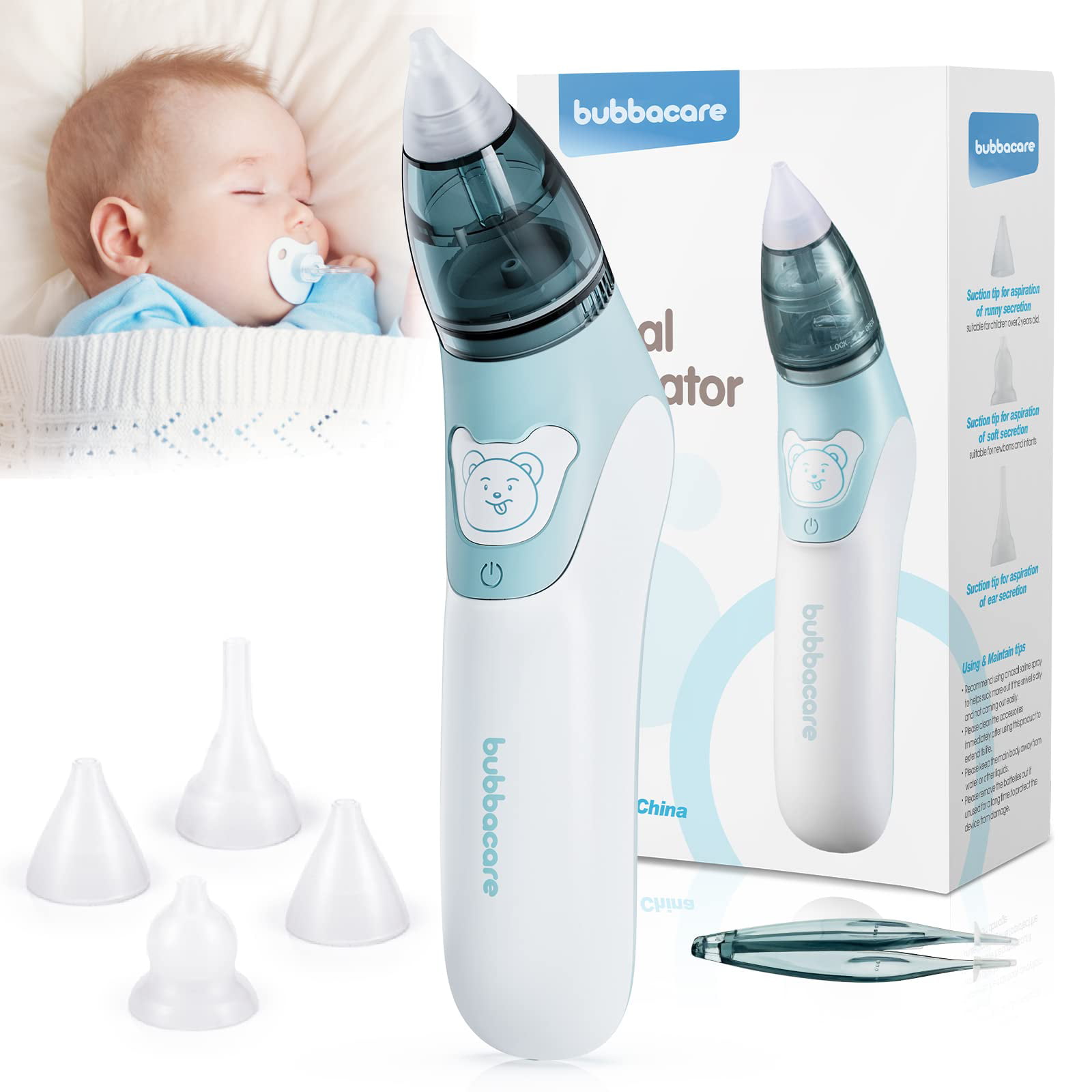Baby Nasal Aspirator Baby Nose Sucker & Cleaner Nasal Aspirator for Baby  with Pause & Music & Light Soothing Function Safe Hygienic and Quick for  Sale in Waukegan, IL - OfferUp