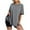 Grey, variant on breaise Womens Short Sleeve Tshirt 2025 Summer Crewneck Tops Slim Tunic Shirt Loose Solid Blouses Tee Army Green,XL