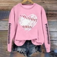 thumbnail image 4 of HUITKMM Chandails d'Automne pour Femmes Chandail à Manches Longues Col Rond Imprimé Football Chandail Décontracté pour Usage Quotidien et Activités Sportives Chemise Athlétique Douce et Confortable, 4 of 5