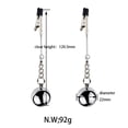 thumbnail image 2 of Pinzas de metal para labios, pinzas para pezones, pesas colgantes, juguetes sexuales masculinos, accesorios de bondage, pinzas para masaje de pezones BDSM para mujeres, 2 of 5