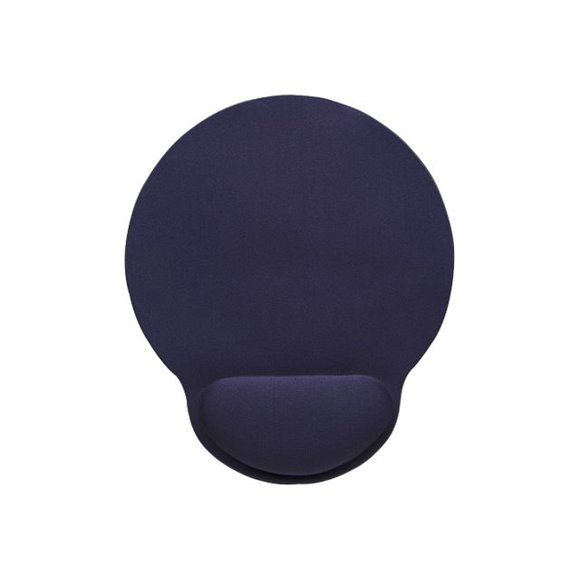 Manhattan Wrist Gel Support Pad and Mouse Mat, Blue, 241 x 203 x 40 mm, non slip base, Lifetime Warranty, Card Retail Packaging - Mouse pad with wrist pillow - blue