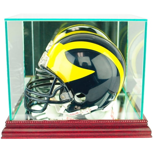 Cherry Perfect Cases WMDBMH-C Wall Mounted Double Mini Helmet Display Case 