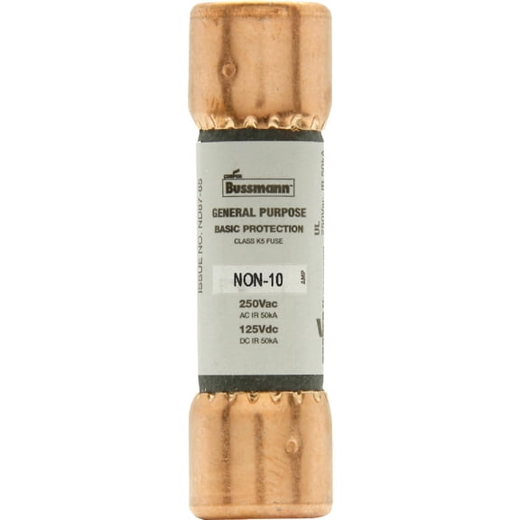 Bussmann NON-10, 10 Amp 250V Cartridge Fuse