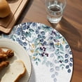 thumbnail image 4 of Round Placemats Blue Eucalyptus Leaves 15 inch Set of 4 Table Mats for Dining Table Berry Branch Plant Heat Resistant Non-Slip Kitchen & Home Decorative Place Mat Set, 4 of 8