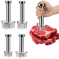 thumbnail image 4 of 304 Stainless Steel Meat Tenderizer Needle Kitchen Tool-Ergonomic Grip Handle for Easy Tenderizing Beef, Pork, Multi-Needle Design for Enhanced Meat Preparation Tenderizers, 1Pc(Silver3,2.7x2.3x6.8"), 4 of 7
