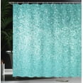 thumbnail image 4 of Ambesonne Blue and White Shower Curtain, Polka Dot Pattern, 69"Wx75"L, Turquoise Seafoam, 4 of 5