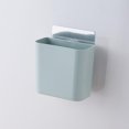 thumbnail image 5 of Soporte de pared para cepillo de dientes, soporte autoadhesivo para colgar en la pared, pasta de dientes, caja de almacenamiento de peine, cesta organizadora, accesorios para baño Feliz Sencillez, 5 of 5