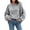 Gray, variant on Women Oversized Chunky Knit Sweater Crew Neck Loose Long Sleeve Pullover Jumper