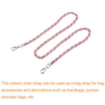 thumbnail image 3 of Uxcell Purse Chain Strap, 47" Purse Strap Shoulder Bag Replacement Strap(Pink/Silver), 3 of 6